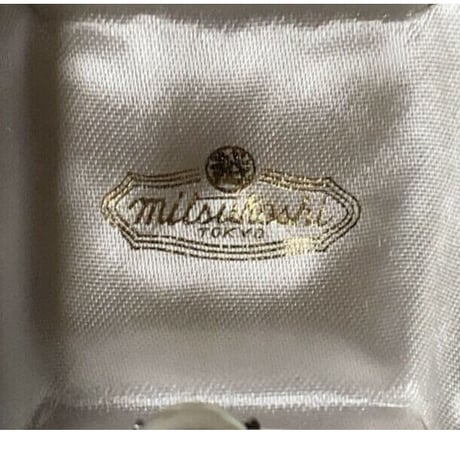 MITSUKOSHI 三越  パールのリング  K14WG   size 14号  パール直径約9mm 総重量3.96g  80s 真珠の指輪