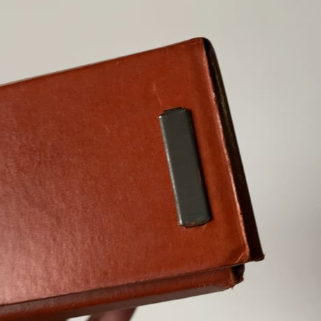 KOKUYO オールドコクヨ ペパーツールボックス  2個組 カタカナロゴ エンボス金文字 ブリックカラー ヴィンテージステーショナリー 文具  良品