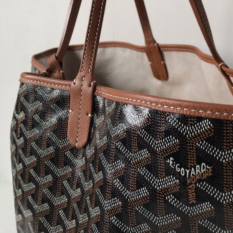 GOYARD ゴヤール サンルイPM ポーチ付トートバッグ ノワール(ブラック ...