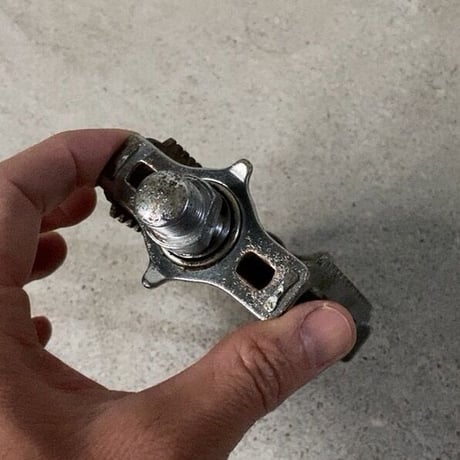 ヴィンテージ ペダル 自転車用オールドパーツ レトロパーツ スチールペダル 鉄製ペダル メーカー不明 60s