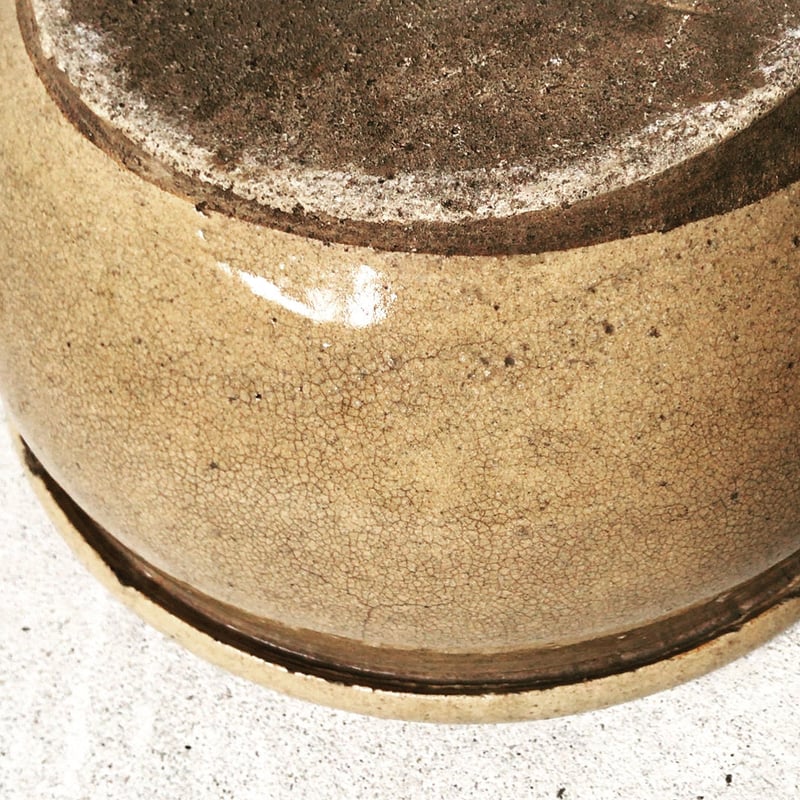 古いこね鉢 小さめメダカ鉢 睡蓮鉢 幅約27cm アンティークポット 古いこね鉢 小さめメダカ鉢 睡蓮鉢 幅約27cm アンティークポット