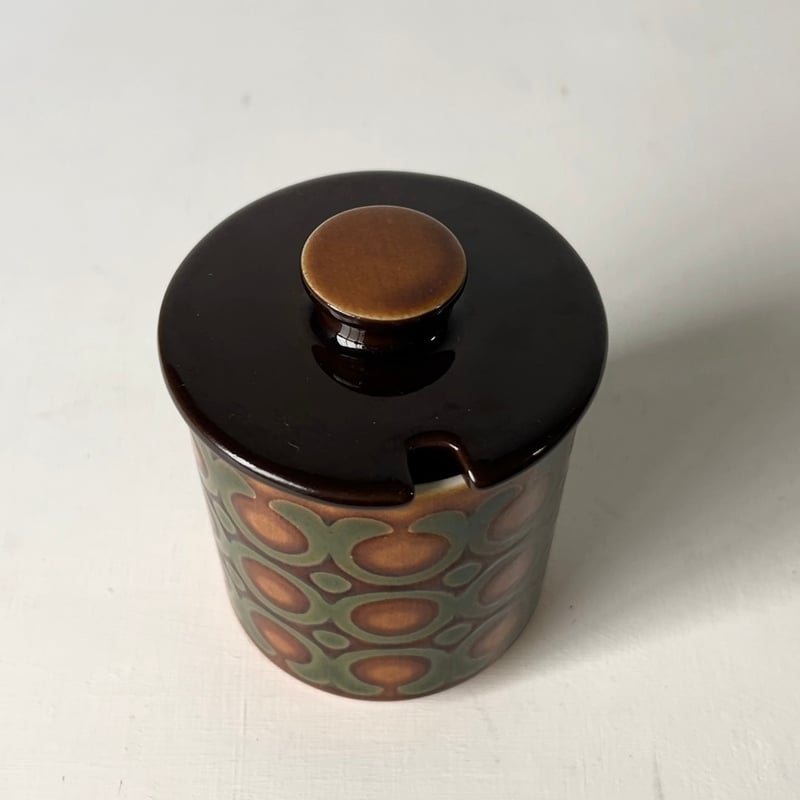 HORNSEA ブロンテ シュガーポット 英国 ヴィンテージ 陶器 ホーンジー Bronte ポット 食器 イギリス モダン レトロ ビンテージ 97774 イギリスのビンテージ陶磁器、ホーンジーHORNSEAのブロンテのシュガー