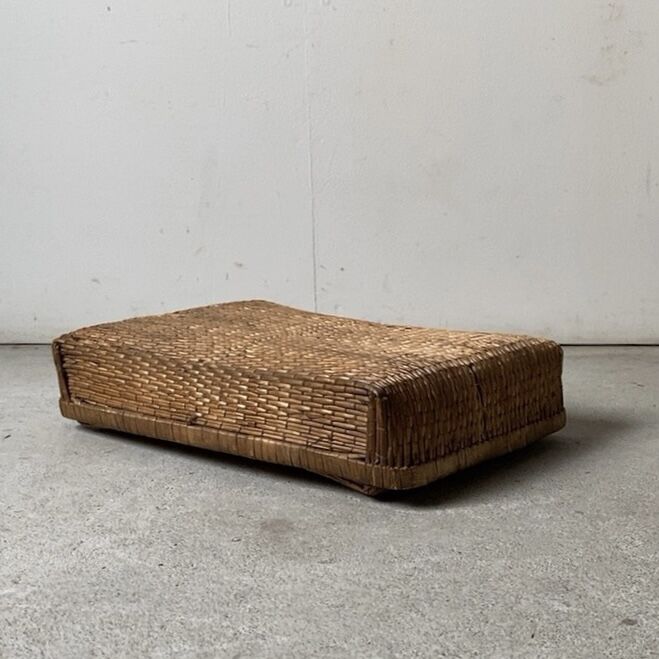 小さな柳行李 28cm 古い文庫行李 飯行李 平箱 小箱 ヴィンテージ