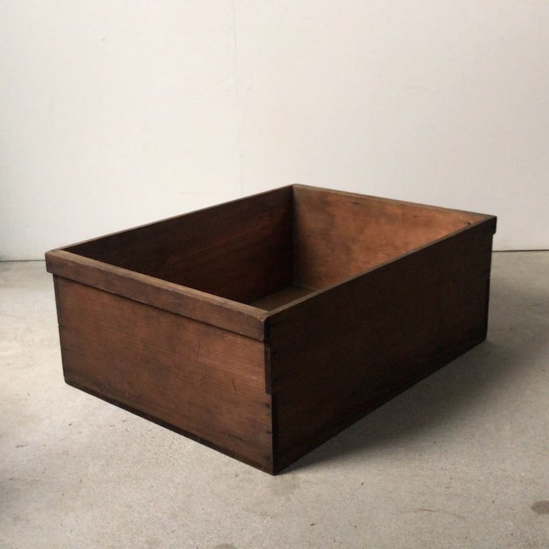 古い木箱 アンティークツールボックス 檜無垢材 48cm 美品 | GobaTools