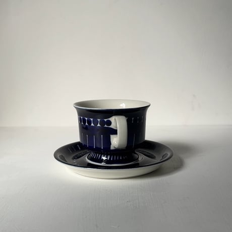 ARABIA アラビア (オールドアラビア) Valencia バレンシア コーヒーカップ＆ソーサー ハンドペイント 北欧ヴィンテージ 廃盤品　商品No.1