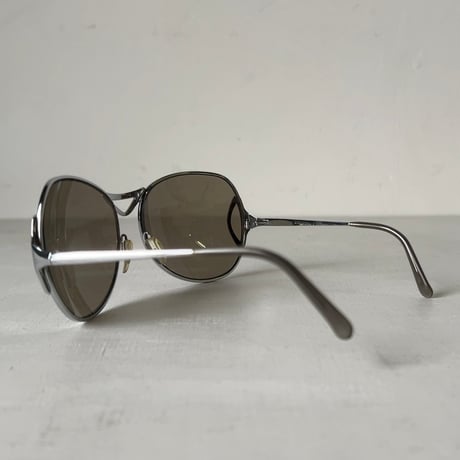 Christian Dior クリスチャンディオール D59　サングラス シルバーフレーム アイウェア 眼鏡 メガネ オールドディオール ヴィンテージ ケース付き 中古良品