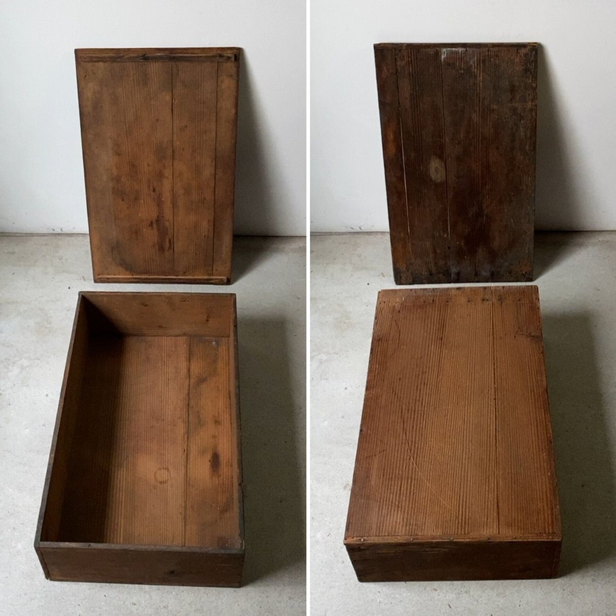 杉材 古い木箱 82×47㎝　収納箱 古家具 古道具 古民具 骨董 アンティーク 杉材 古い木箱 82×47㎝ 収納箱 古家具 古道具 古民