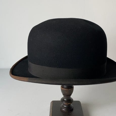 Teikokuhat co  帝国ハット ボーラーハット シルクハット 山高帽  ブラック レディース 頭周約55cm ヴィンテージ ハット