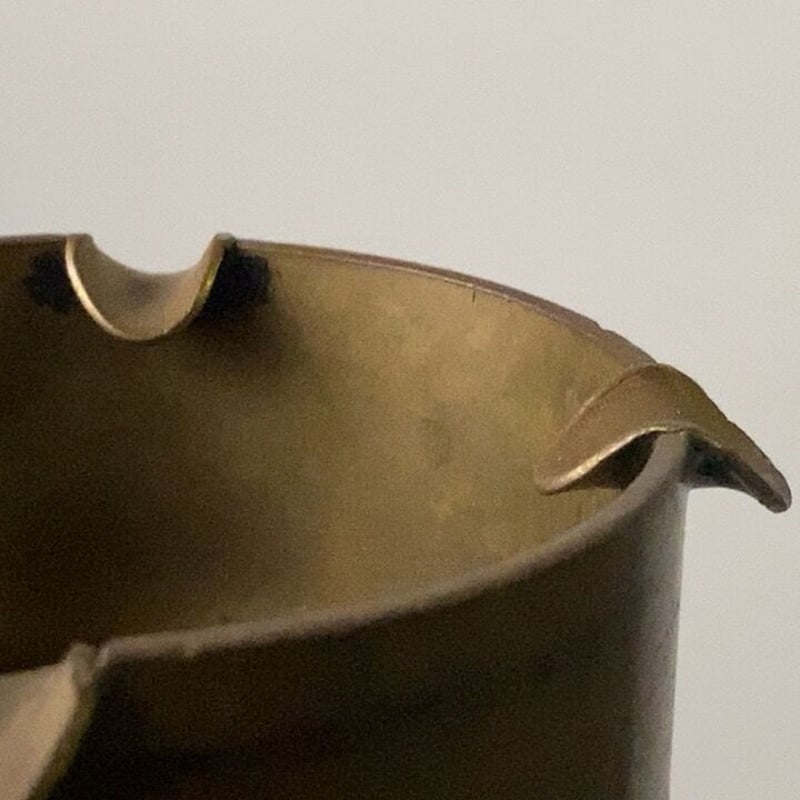 太平洋戦争 旧日本軍 砲弾 薬莢 灰皿 直径11cm 真鍮 ブラス製