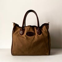 americanoutdoorsman  アメリカンアウトドアーズマン ショルダートートバッグ キャンバス レザー  USAヴィンテージ