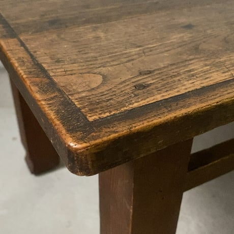 昭和期の小さい座卓  古い文机 ローテーブル 飾り台 飾り彫り和家具 古家具 ジャパンヴィンテージ