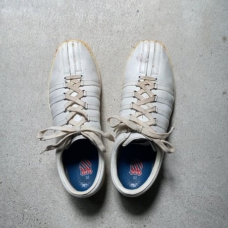 K-SWISS ケースイス Classic 88(クラシック88)  レザースニーカー size10 27cm  80s 90s ヴィンテージスニーカー テニスシューズ サーファー 白レザー