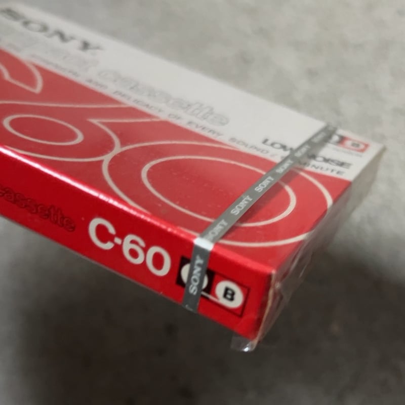 SONY compact cassette C60 赤パケ ソニー ヴィンテージ カセットテ