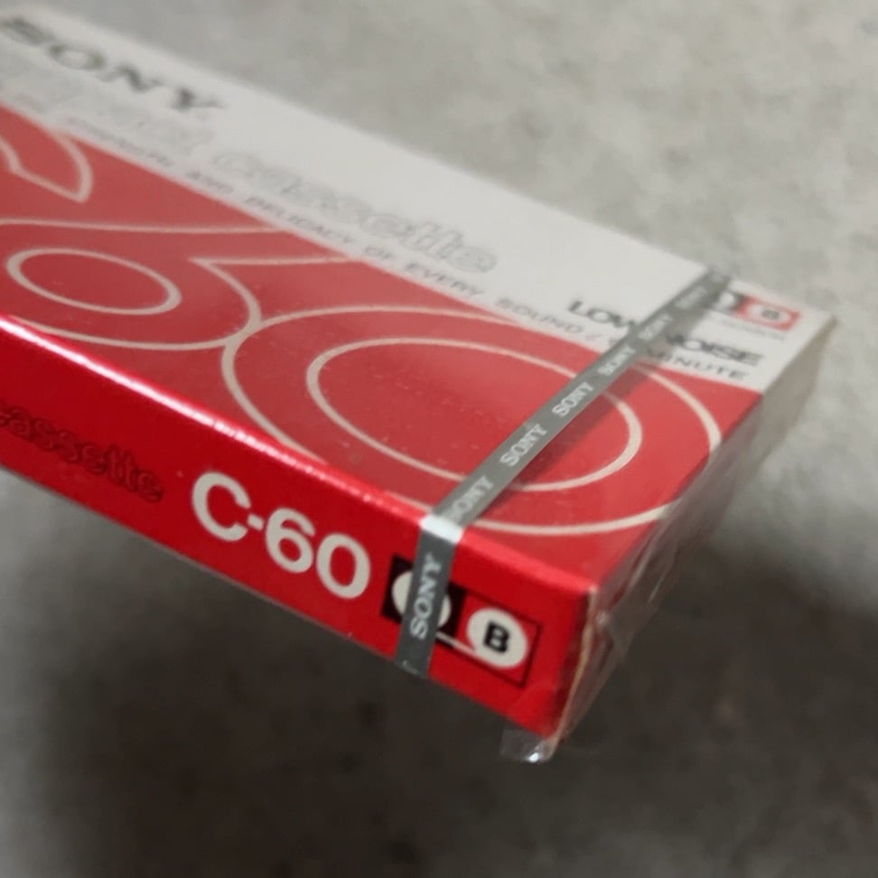 SONY compact cassette C60 赤パケ ソニー ヴィンテージ カセットテ