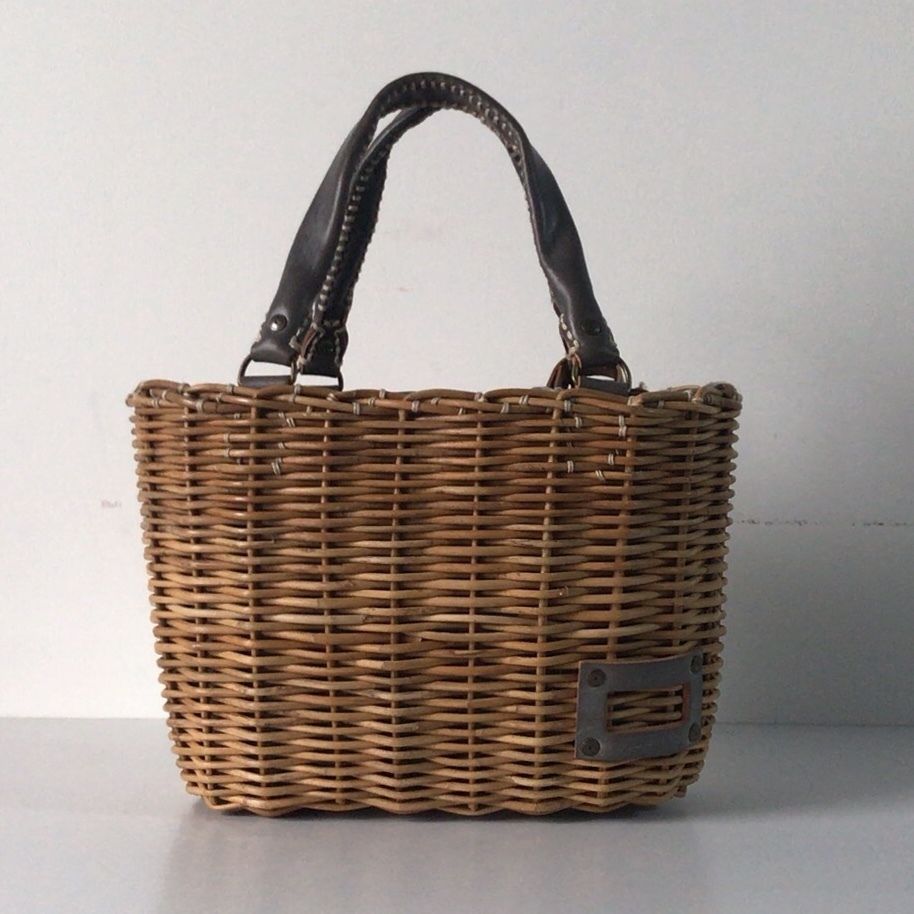 30日に終了　エバゴス　ブライドルレザー　トートバッグ　ミニ　ブラック　美品 ebagos エバゴス レザーハンドルトート ミニ ブライドルレザー/リネン