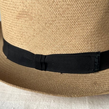 KLEINHANS Co.  ECUADORIAN PANAMA HAT  戦前阪急ハットボックス付き 1940s-50s ヴィンテージパナマハット 実寸頭周約57cm  良品