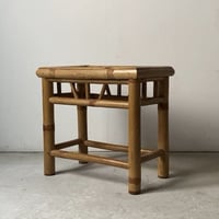竹台  竹の花台. 置物台 茶道具  作業椅子 スツール  工芸品 民芸品 竹工芸 手仕事  安定感あり  ガタつき無し  完品