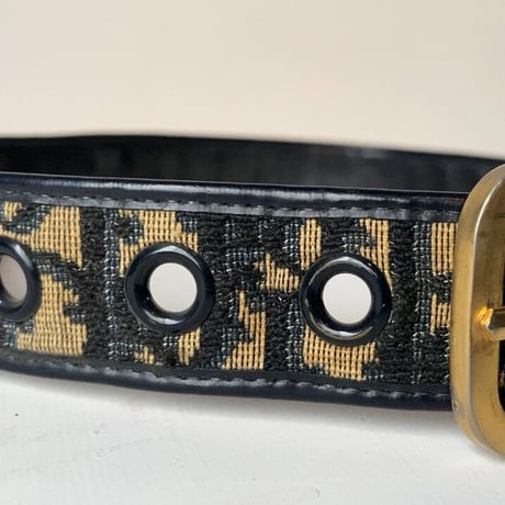 Christian Dior  クリスチャンディオール  トロター レディース ベルト ネイビー(紺) オールドディオール  ヴィンテージディオール  グッドコンディション