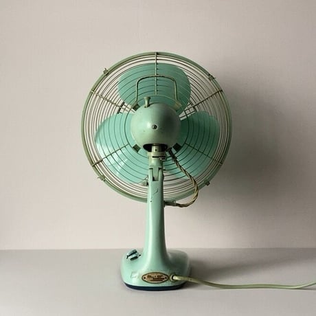 Mitsubishi Electric Mfg.Co.japan 三菱扇風機  AC ELECTRIC FAN   1950〜60年代のオールド三菱  ヴィンテージ家電 ミントグリーン 実用品