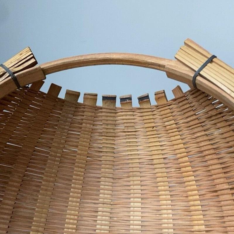 片口ざる 横幅41cm 箕ざる 片口かご 箕かご 竹工芸 工芸品 伝統工芸