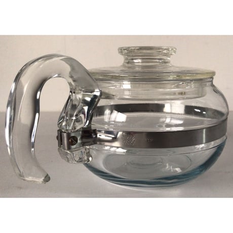 PYREX パイレックス  オールドパイレックス  耐熱ガラス ティーポット 8336-H  7756-C  フレームウェア  美品  made in USA