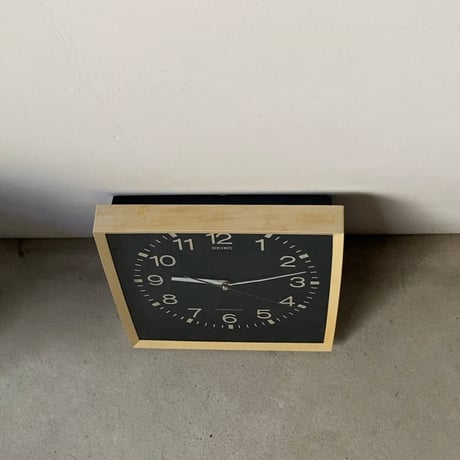 SEIKO セイコー 60s  3針 ネイビー文字盤 SYNCHRONOUS-CLOCK  昭和期 1960年代 オールドセイコー ヴィンテージウォールクロック ジャパンヴィンテージ 実働品