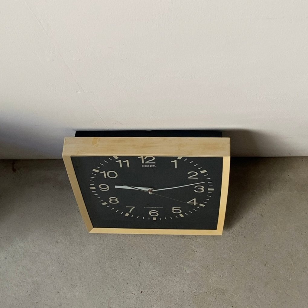 古時計 ナショナル時計にSEIKOSHA文字盤 直径41cm ヴィンテージ雑貨 skstore_old522