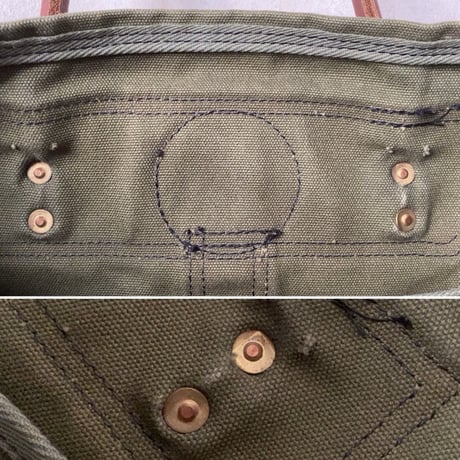 Duluthpack ダルースパック スポーツマントート モスグリーン×ダークブラウン レザーキャンバス トートバッグ 中古美品 made in usa