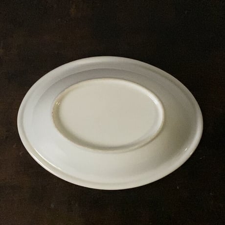 純喫茶のカレー皿 (5枚セット) 昭和期 楕円深型 業務用カレー皿 used