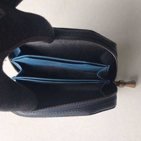 POSTALCO Kettle Zipper Wallet Small | Navy  ポスタルコ ケトルジッパーウォレット スモール  ネイビー(紺)  中古極美品