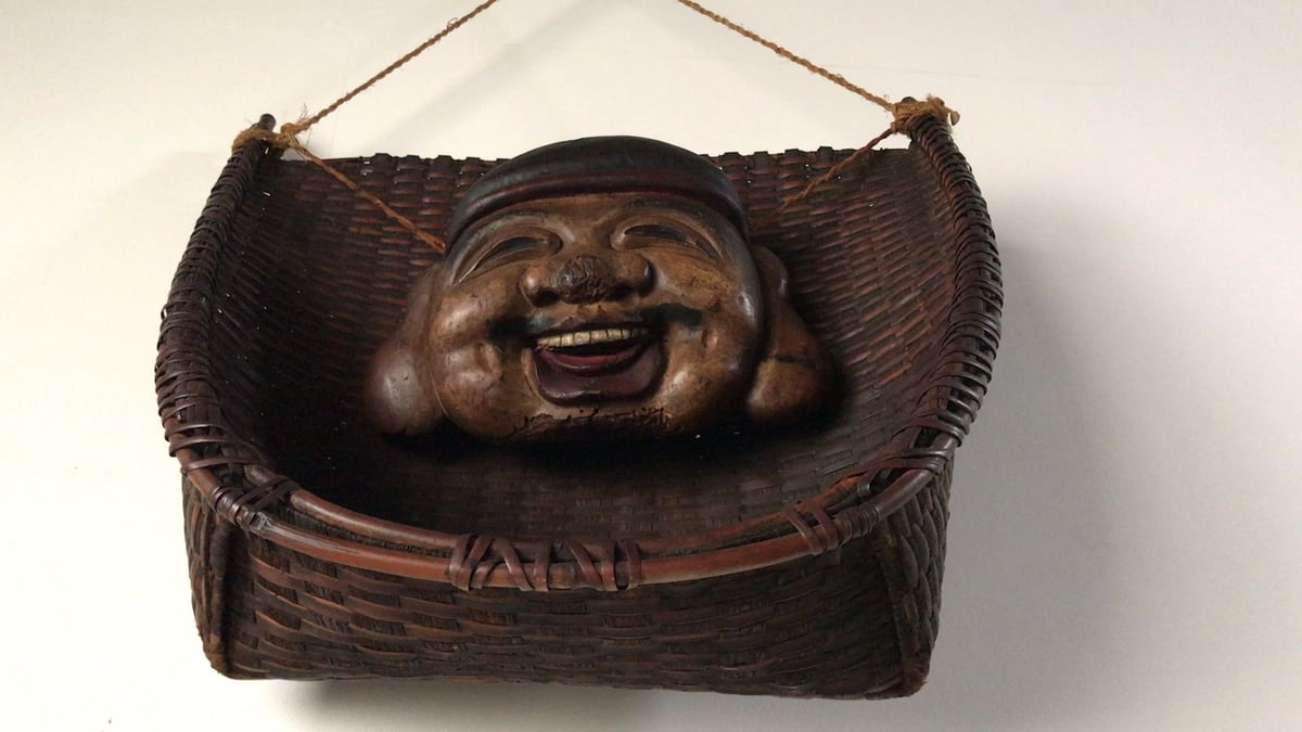 ♥コレクション品⬛６０年前ヴンテージ品⬛超レア・縁起の良い大黒天・恵比寿お面２組 レトロ 恵比寿様 大黒様 陶製 お面 縁起物 セット - メルカリ