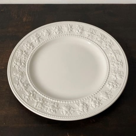 WEDGWOOD ウェッジウッド フェスティビティ(1枚の価格) プレート 27cm アイボリー 90sヴィンテージ イギリス製 made in england   ストック41枚