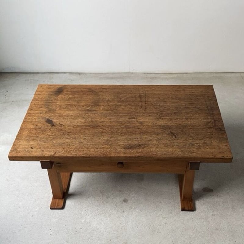 囲炉裏テーブル昭和レトロ 火鉢 古民家家具希少 引き出し 木製