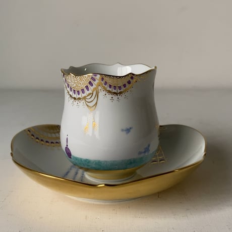 MEISSEN  マイセン  アラビアンナイト  千夜一夜物語  コーヒーC/S（23582）No.1 (モチーフ1番) 未使用品
