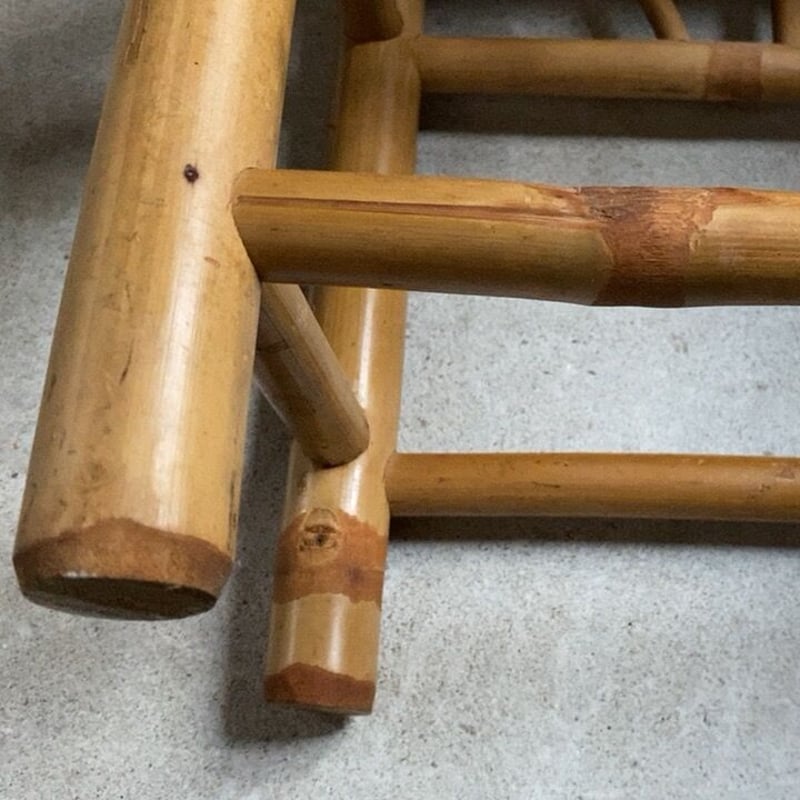 竹台 竹の花台. 置物台 茶道具 作業椅子 スツール 工芸品 民芸品 竹