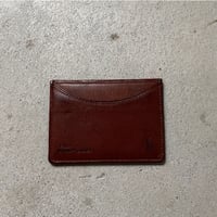 POLO RALPH LAUREN ポロ ラルフローレン レザーパスケース カードケース 名刺入れ ブラウン USED