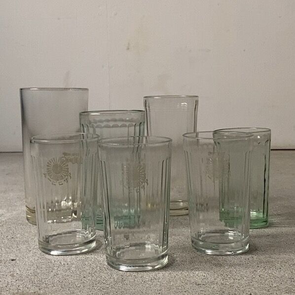 アンカーグラス SGF 島田硝子製造所 刻印有 アンティークグラス 高さ