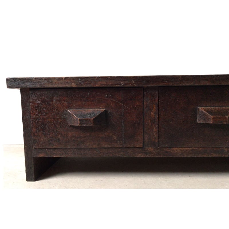 引き出し付き花台 飾り台 香炉台 民藝 デザイン 経机 古家具 古道具