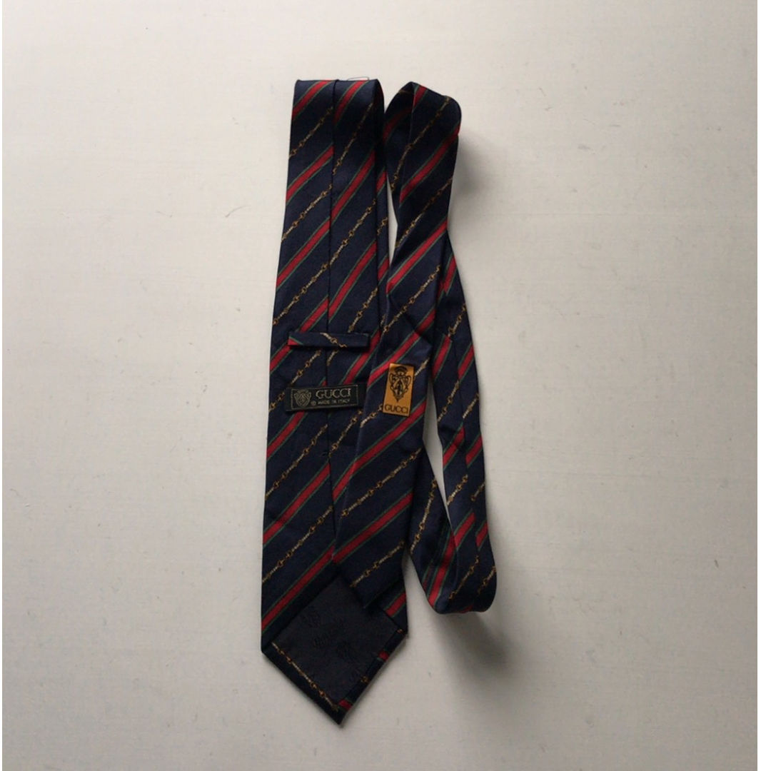 GUCCI オールドグッチ ヴィンテージ ネクタイ レジメンタル GUCCI オールドグッチ ヴィンテージ ネクタイ レジメンタル