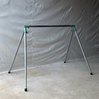 古い組立式鉄棒  サイクルスタンド 物干し 筋トレ 遊具 ブランコ台 看板 バリケード …使い道多種多様スチールフレーム