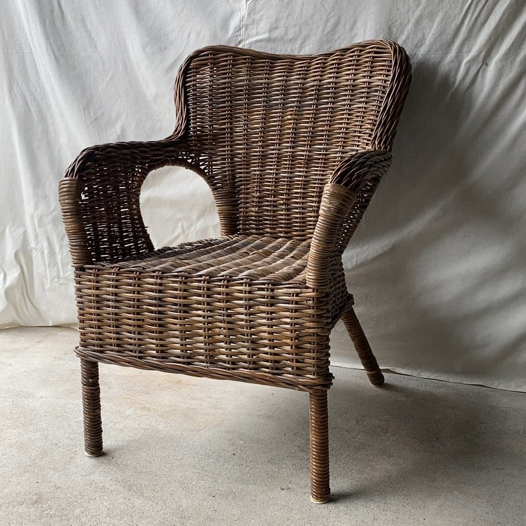 ヴィンテージ ラタン レストチェア ラウンジチェア アームチェア 籐 籐家具椅子 ヴィンテージ ラタン レストチェア ラウンジチェア アームチェア 籐 籐
