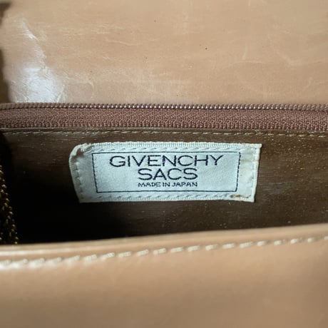 GIVENCHY  SACS ジバンシィサックス  パーティーバッグ  リボンモチーフ 2way(クラッチ/チェーンバッグ) ライトブラウン ゴールド金具  箱有り 中古品