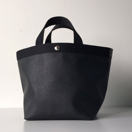 Herve Chapelier エルベシャプリエ 707GPリュクス舟型トートM ノワール×ノワール   中古 新品同様