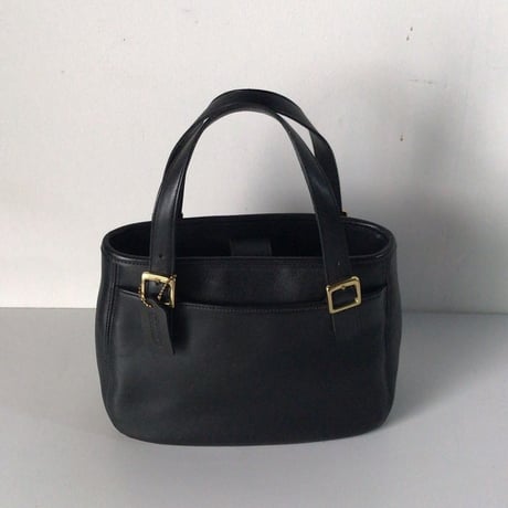 COACH  コーチ  グローブレザー  ミニ トートバック 6007   オールドコーチ  ヴィンテージ  本革 ブラック／ゴールド  美品