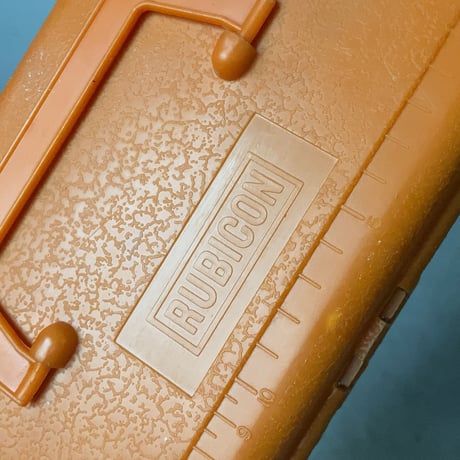 RUBICON オールドルビコン 小さなタックルボックス ルアーボックス 釣り具入れ  1970年代 ヴィンテージツールボックス 工具箱 トレーあり 良品