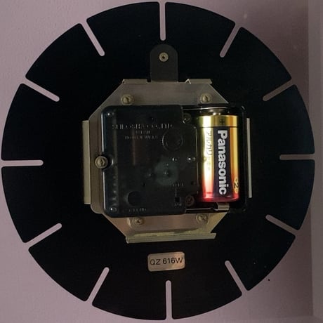 SEIKO セイコー 80s クオーツ 2針 置時計 ダークパープル文字盤 ミッドセンチュリーデザイン 昭和期 1980年代 オールドセイコー ヴィンテージクロック ジャパンヴィンテージ 実働品