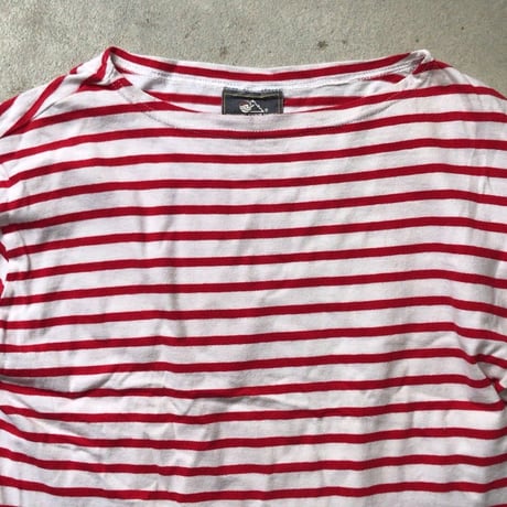 80s St James ヴィンテージ セントジェームス モーレ 旧タグ 赤/白 ボートネックsize T3〜T4 フランス製 made in france