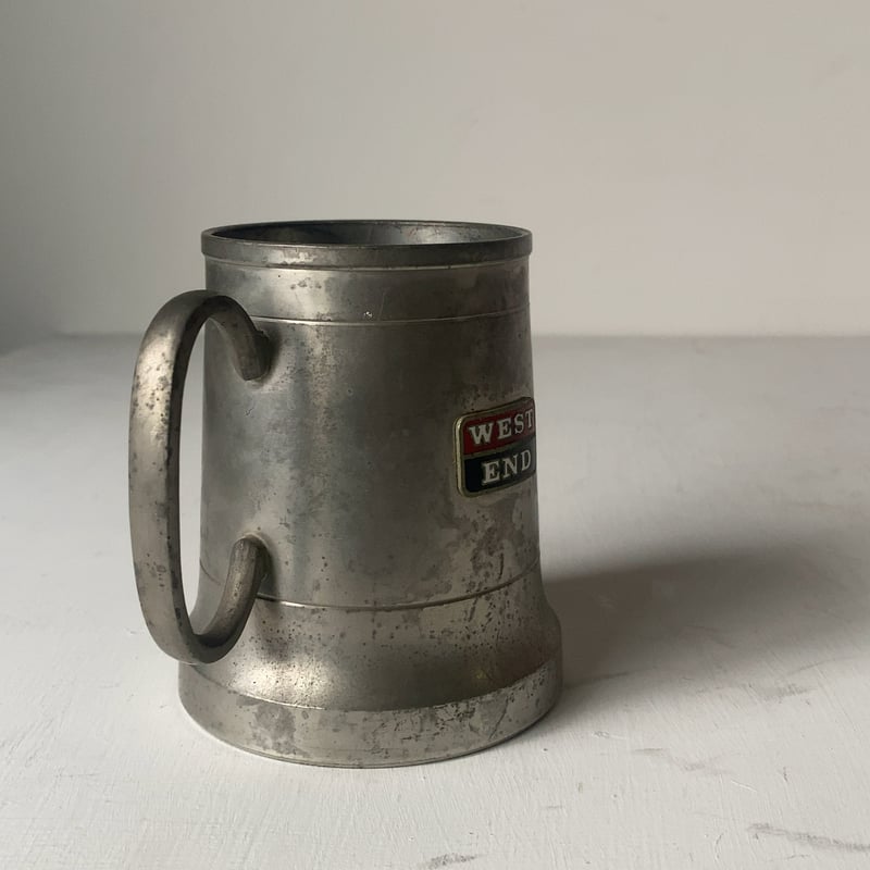 訳あり1979年製 マレーシア ペナン ピューター 飾り皿 錫製 浮き彫り 絵皿 penang pewter ペナンピューター ヴィンテージ ビアマグ ビアジョッキ