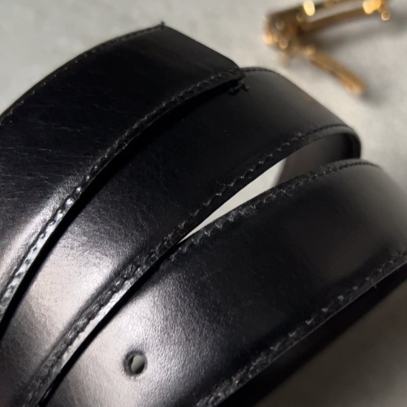 CELINE オールドセリーヌ 馬車金具 バックル レザーベルト