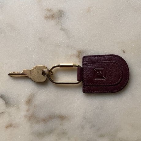 Dior クリスチャン ディオール  オールドディオール レザー キーリング ボルドー made in spain